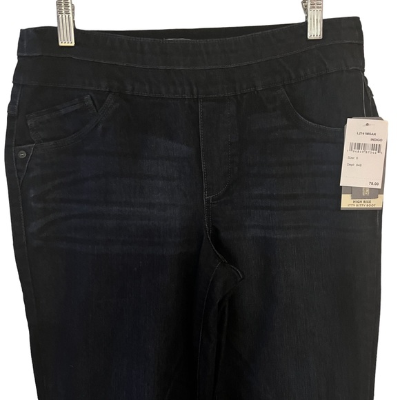 #24 ☑️Wit & Wisdom /Democracy Indigo HighRise Itty Bitty Boot Ab Solutions Jean - Picture 7 of 15